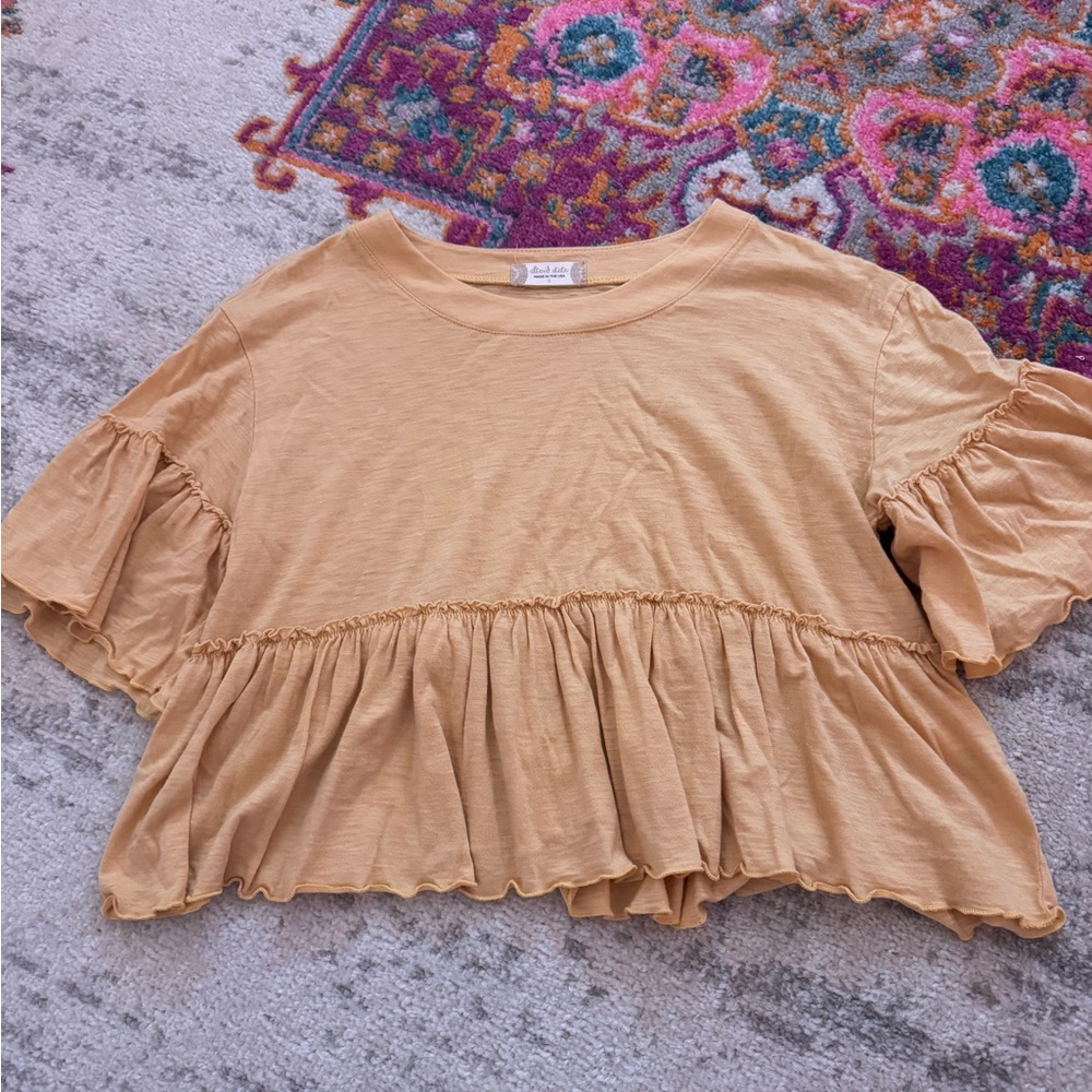 Altard State shirt yellow xs